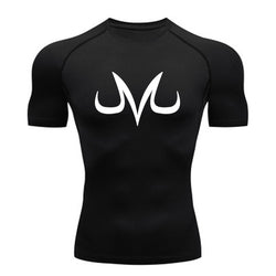 Men's Fitness Sports Running Tight Round Neck T-shirt Compression And Quick-drying Top
