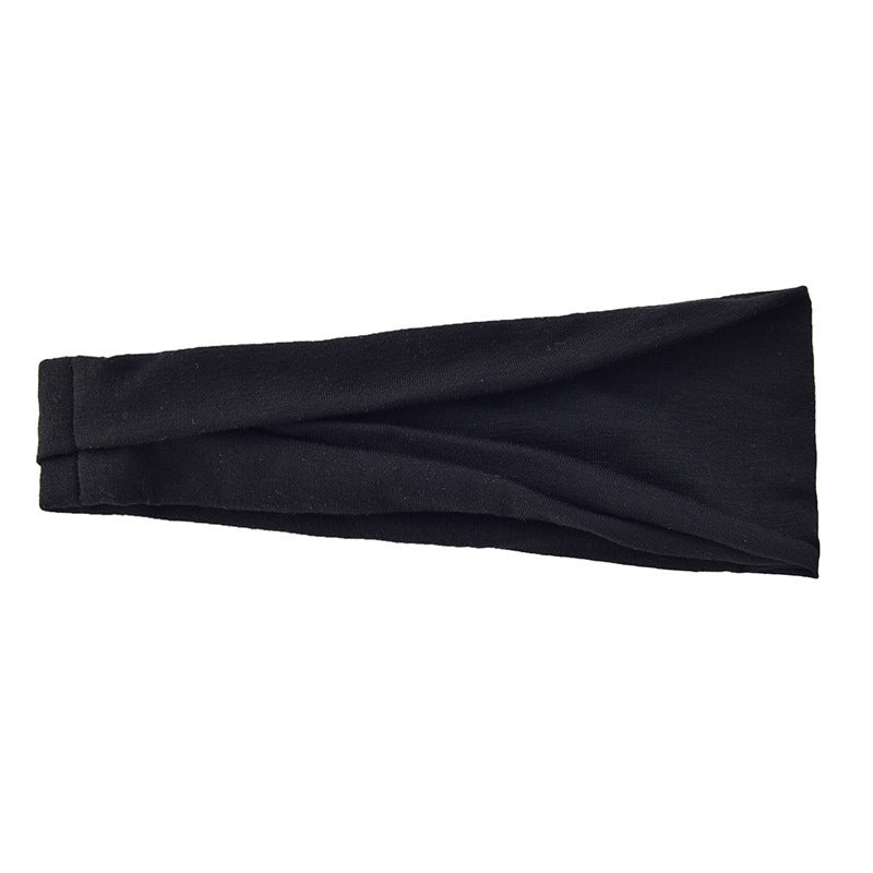 Men's And Women's Fashion Running Fitness Sweatband Elastic Hairband