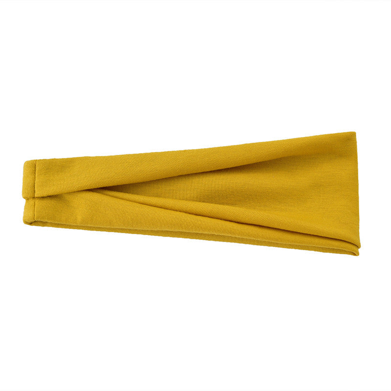 Men's And Women's Fashion Running Fitness Sweatband Elastic Hairband