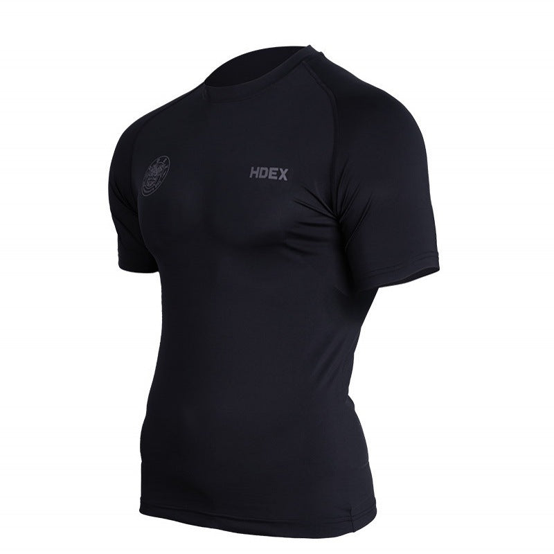 Compression Quick Drying Clothes Running Short Sleeve Top