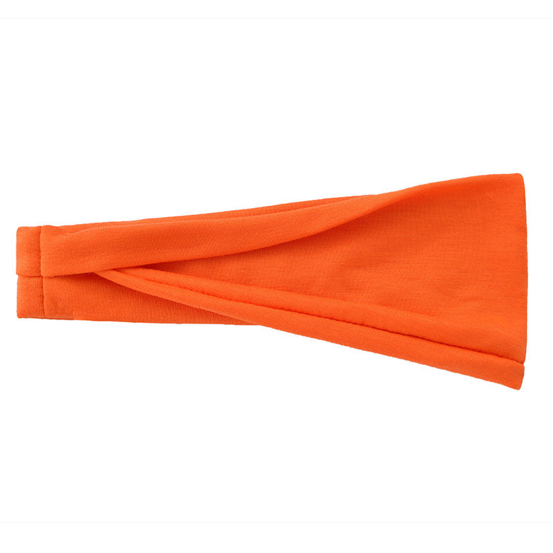 Men's And Women's Fashion Running Fitness Sweatband Elastic Hairband