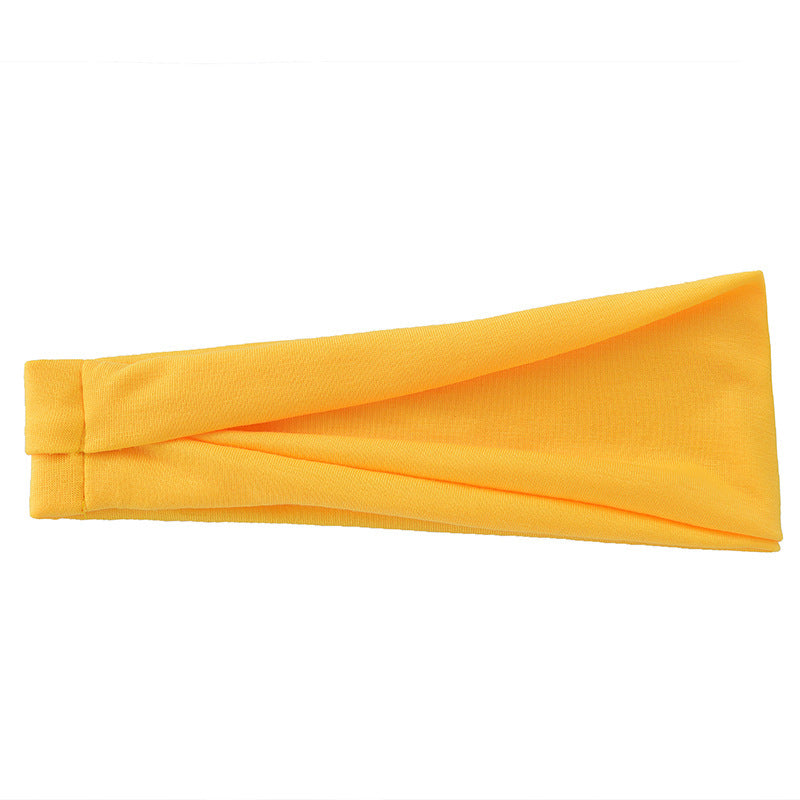 Men's And Women's Fashion Running Fitness Sweatband Elastic Hairband