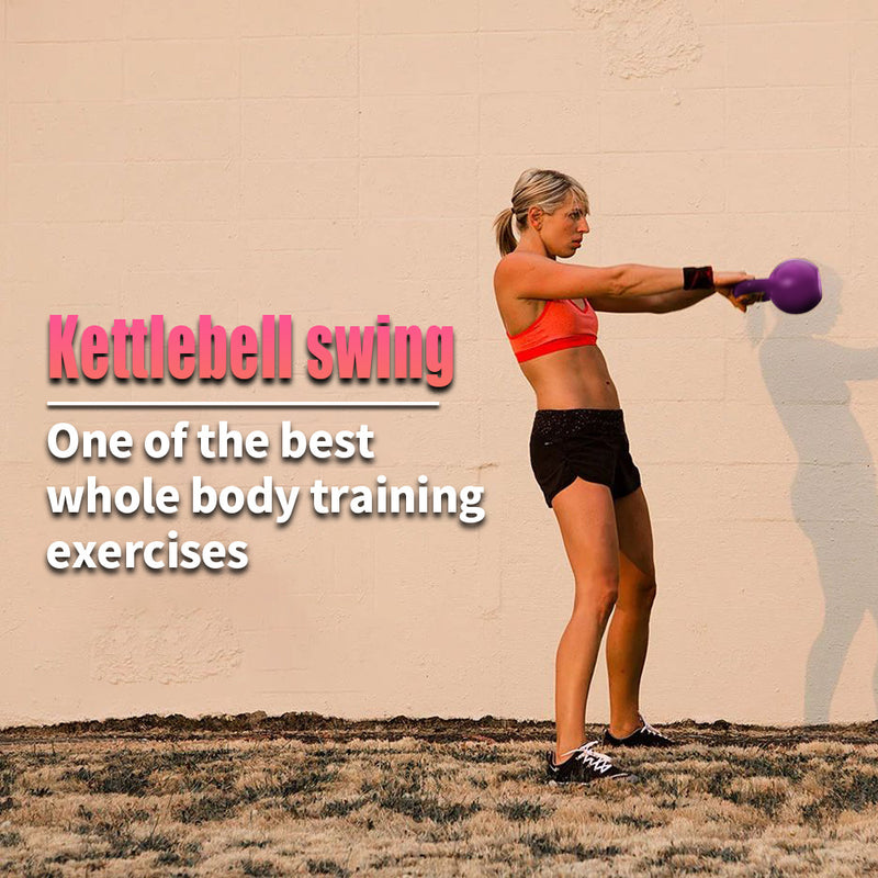 5lbs Kettlebell Set, Strength Training Kettlebells Weight Set For Women, Vinyl Coated Kettle Bell For Home Gym Workout Weight Lifting Equipment, Comfortable Grip Wide Handle Weights