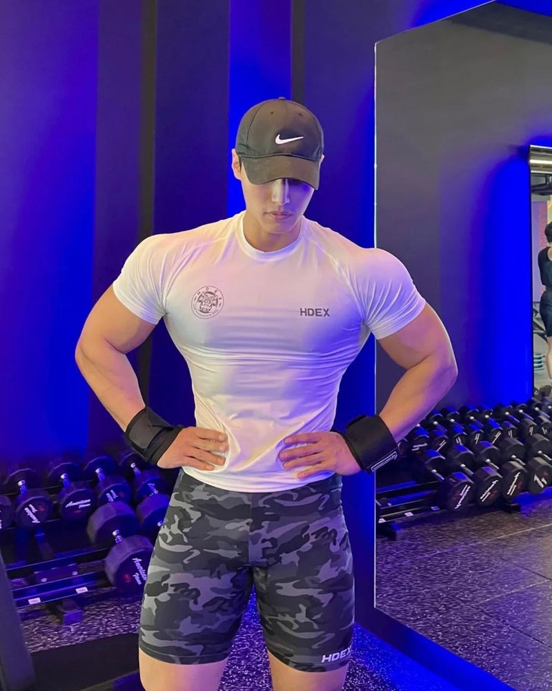 Compression Quick Drying Clothes Running Short Sleeve Top