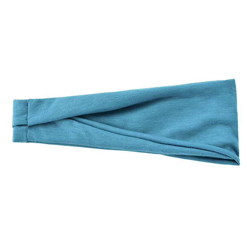 Men's And Women's Fashion Running Fitness Sweatband Elastic Hairband
