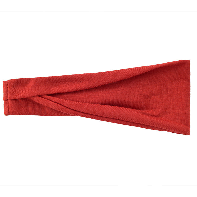 Men's And Women's Fashion Running Fitness Sweatband Elastic Hairband