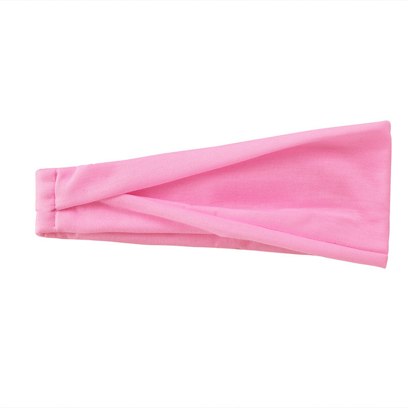 Men's And Women's Fashion Running Fitness Sweatband Elastic Hairband