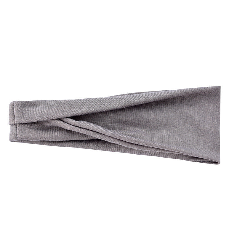 Men's And Women's Fashion Running Fitness Sweatband Elastic Hairband