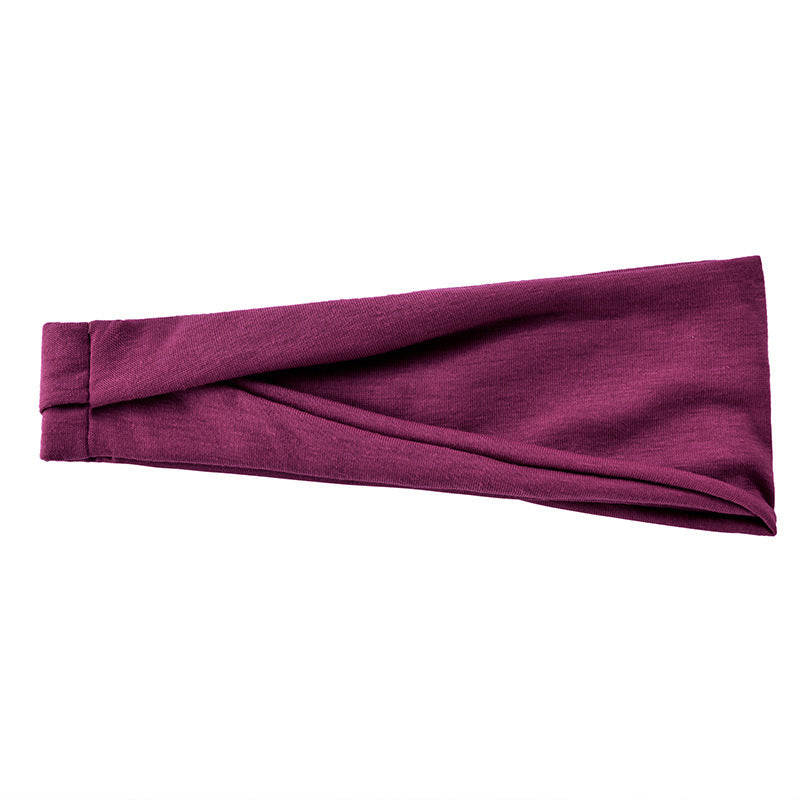 Men's And Women's Fashion Running Fitness Sweatband Elastic Hairband