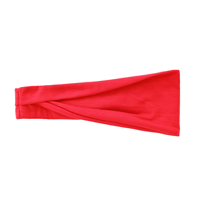 Men's And Women's Fashion Running Fitness Sweatband Elastic Hairband